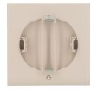GRILLE DESIGN A FERMETURE  POUR TUBE DIAMETRE 125 SABLE  - FDT125S