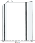 Couvre-joint de dilatation à clipser d'angle PVC blanc clips réf 4026 - long. 3,00m