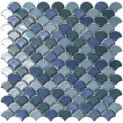 Mosaïque en verre recyclé - SOUL GREEN MIX 36X29MM