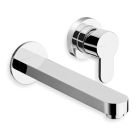 lavabo mural round 2 trous bec 18 cm chrome ex rn26751
