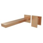 FAÇADE LAVABO MURALE AVEC ROSACES TABULA BEC 230 mm