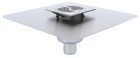 SIPHON ACO NETDRAIN TECHNIK 100x100MM INOX304 TELE COUV WAVE INOX 304 BROSSE SORTIE V GE50MM DN40