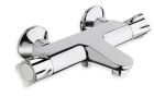 bain douche theta poignees metal thermostatique nf chrome