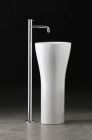 lavabo triverde monocolonne sur pied chrome sans mecanisme
