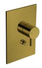 facade laiton mitigeur douche triverde 2 sorties vieux bronze