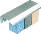 Profilé de couronnement en aluminium - IPCA120 - long. 2,5m x larg. 120mm