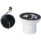 BONDE A BOUCHON POUR CUISINE INOX D50 SANS TROP PLEIN PRO