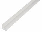 Profilé cornière égale 20x20/2000 aluminium plastifié blanc