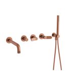 BAIN/DOUCHE EAST SIDE ENCASTRE 2 SORTIES OR ROSE BROSSE
