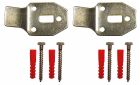 Jeu de 2 pattes support lavabo en acier 3mm
