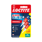 Colle - LOCTITE SUPERGLUE-3 Original - tube de 2x 3g + 1 Gratuit