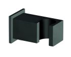 support douchette carre mural noir laiton