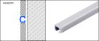 PROFILE DE CARRELAGE DURALIS DLAE 100 LISTEL BOMBE ALU ARGENT 250CM 10MM - DURALIS DLAE