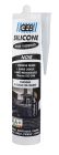 Silicone tous supports noir - cartouche de 280ml