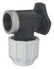 Applique murale Plastique pour tube PE D20 - F15/21- Serrage extérieur