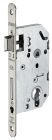 Serrure à encastrer norme NF axe à 50mm tétière inox