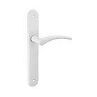 Poignée de porte à béquille Hebe blanc 195mm