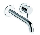 lavabo mural triverde 2 trous bec 22.5 cm chrome ex tv279