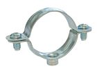 Collier de fixation simple - Acier nickelé - Pour tube Ø40 mm - Sachet de 2 pièces