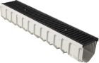 Caniveau de drainage en composite armé de fibres de verre avec grille - MEAFLUID150 - long. 1m x larg. 186mm x haut. 185mm - classe C250