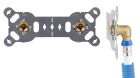 Platine double EA150 sécable F15x21 multicouche à sertir Ø16