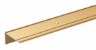 Profilé protection bord escalier anodisé doré 1M/21x21x1,8