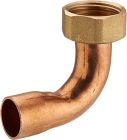 raccord fer/cuivre 2 pièces coudé écrou prisonnier Ø14 F.15x21