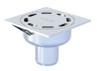 SIPHON ACO SHOWERDRAIN EKO 100x100MM INOX 304 COUV SLOT INOX 304 BRILLANT SORTIE V GE30MM DN40