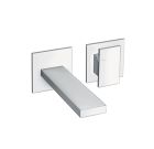 LAVABO MURAL TABULA 2 TROUS SAILLIE 18 CM CHROME