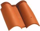 Tuile double bourrelet terre cuite Plein sud Rouge - long. 48 cm