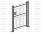 PORTILLON 1M GRILLAGE PIVOTANT SUR PLATINES