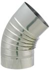 COUDE PLISSE 45° TYRAL INOX 304 Ø153
