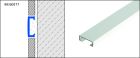 PROFILE DE CARRELAGE  U 2051 LISTEL PLAT ALU ARGENT 250CM 20MM - DURALIS FLACH