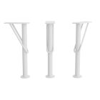 Jeu 2 pieds DEVA BLANC Hauteur 330 mm