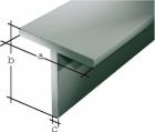 Profilé T acier laminé à chaud 25x25x3,5/2M