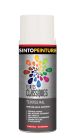 Peinture acrylique metal , bois , plastiques classique brillant blanc RAL 9010 - aérosol de 0,4L