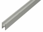 Profil H aluminium anodisé argent  2000x22x30x1,5
