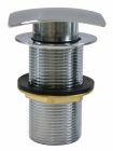 BB420 - Bonde clic-clac en laiton chromé sans trop-plein 33/42 (1'1/4) - Pour lavabo - Forme carrée