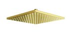 pomme de douche carree 30x30 laiton dore
