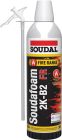 Mousse polyuréthane - SOUDAFOAM 2K FR B 2 rose - aérosol de 400ml
