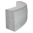 BORDURE T2 COURBE R2.00 ML CE 3.5 - BETON GRIS