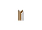 Cornière d'angle sortant PVC rigide noir sans recouvrement PVC pour plaque - long. 3,00m x ep. 11mm