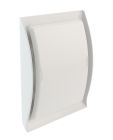 GRILLE DESIGN -TUBE D125 CONFORME A LA REGLEMENTATION GAZ BLANC    - GDT125B