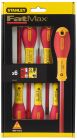TOURNEVIS ISOLES 1000V ELECTRICIEN + PHILIPPS + TESTEUR - JEU DE 6PCS FATMAX (BROCHABLE)