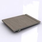 CLINS DE BARDAGE STRUCTURÉ FIN WALNUT Long 5 M, Larg 167 mm, Haut 18 mm