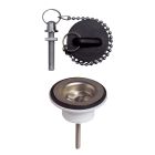 BONDE DE LAVABO A BOUCHON NOIR PRO