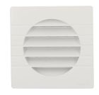 GRILLE EXTERIEURE POUR TUBE  DIAMETRE 110 AVEC ANTI INSECTE BLANC   - GETM11B