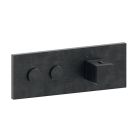 FACADE THERMO UP HORIZONTALE THERMO 2 SORTIES CHROME NOIR BROSSE