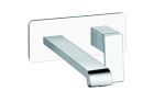 lavabo mural quadri s plaque saillie 22.5 cm chrome ex qs268
