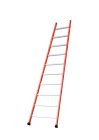 Échelle acier/aluminium évasée 10 échelons - haut. 3,86m - Echelle simple évasée mixte acier/alu